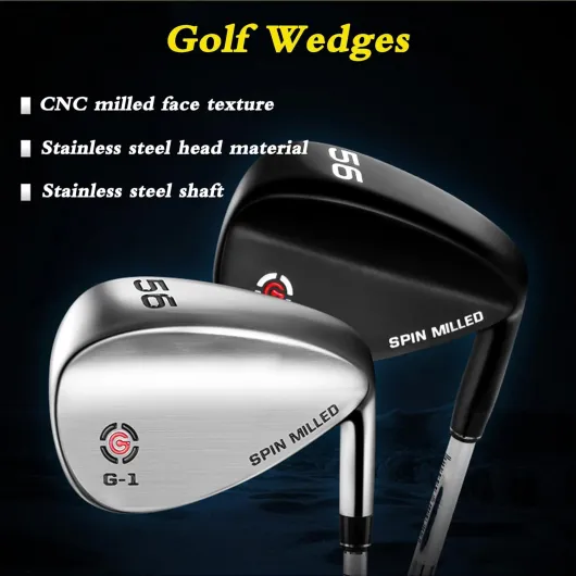 Golf Wedges, Mens Golf Club Set, 52 52 54 56 58 60 62 64 Degree, CNC Milled Face, Stainless Shaft, for Men Right Handed, Silver Silver 52