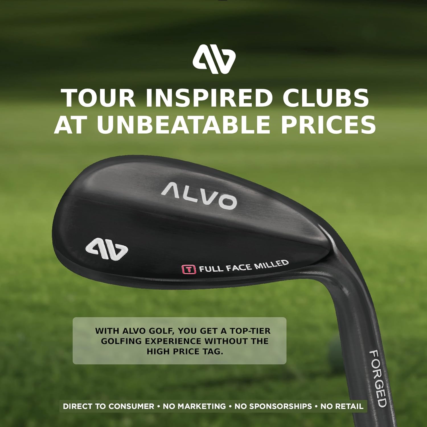 TOUR INSPIRED Premium Golf Wedges set - 3 Golf Wedge Set, 52 56 60 Degree Wedge, Gap Wedge * Sand Wedge * Lob Wedge Golf Club for Men, Right Hand - Premium Tour Grip included - CNC Milled Stealth Black