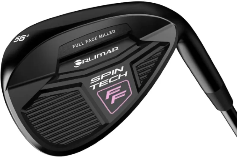 Orlimar Spin Tech Full Face Golf Wedges for Women - Unique Look, Exceptional Spin, Game Improvement 52 56 60 64 Degree Wedge, Right/Left Handed Black 52, 56, 60, 64 Degrees / 8°, 12°, 4°, 7° Bounce Right