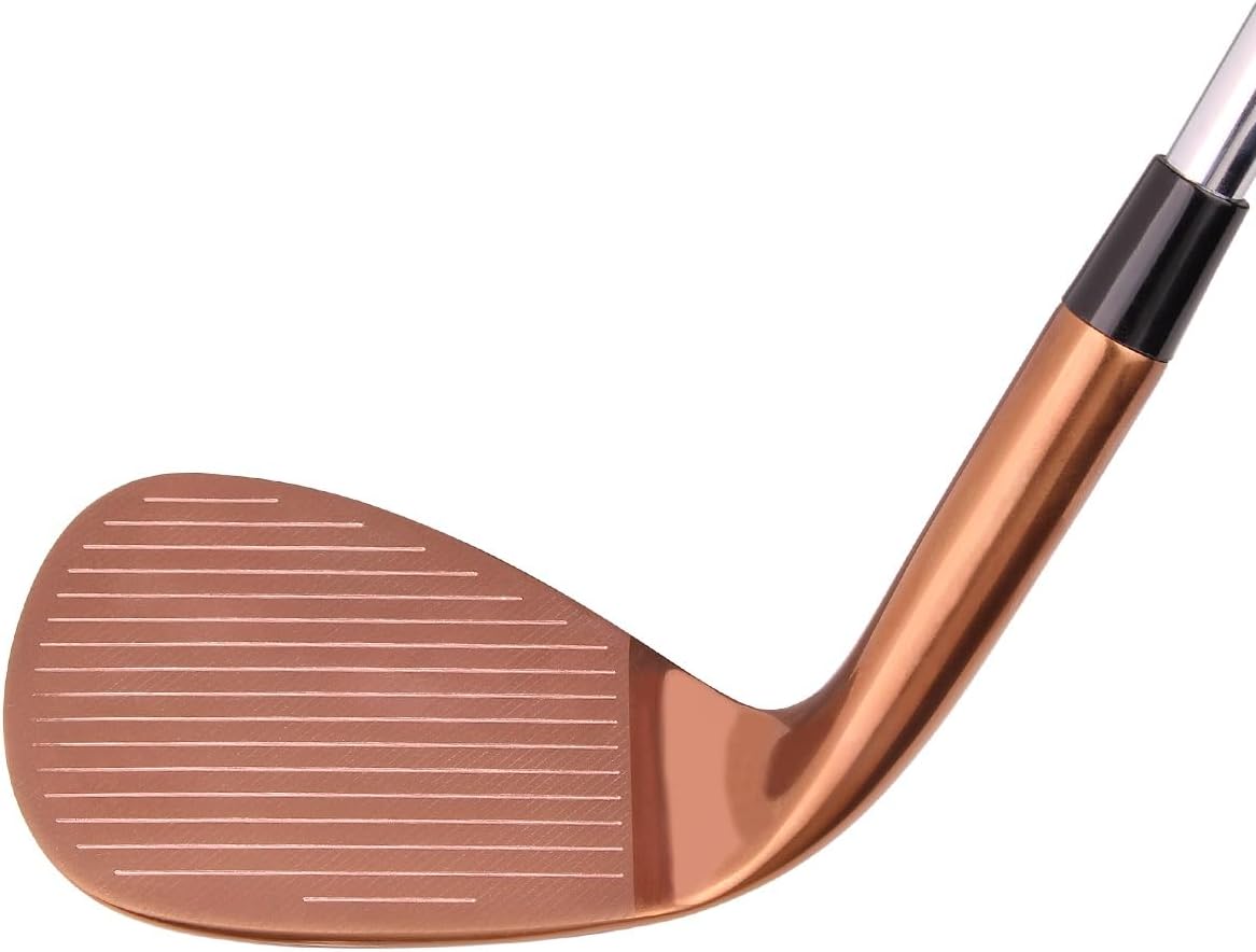 Orlimar Spin Tech Full Face Golf Wedges for Men - Unique Look, Exceptional Spin, Low Bounce Game Improvement 52 56 60 64 Degree Wedge, Right/Left Handed Copper 52/56/60/64 Degrees (4-Piece Set) Right