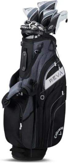 Golf Women's 2024 REVA Complete Golf Set Right 11 PIECE (STAND BAG) Black