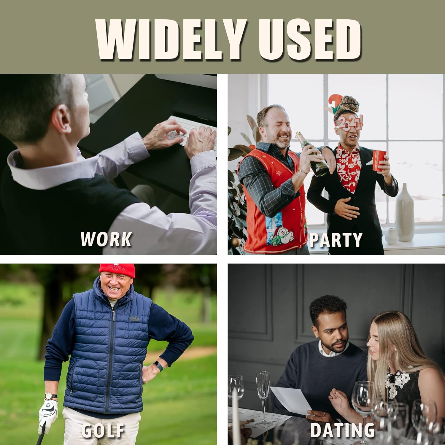 Mens Knitted Sleeveless Thick Tank Top Casual V-Neck Jumper Knitted Gilets Argyle Sweater Vest Business Knitwear Waistcoat Gentleman Slipover Autumn Winter Pullover XL Navy Blue