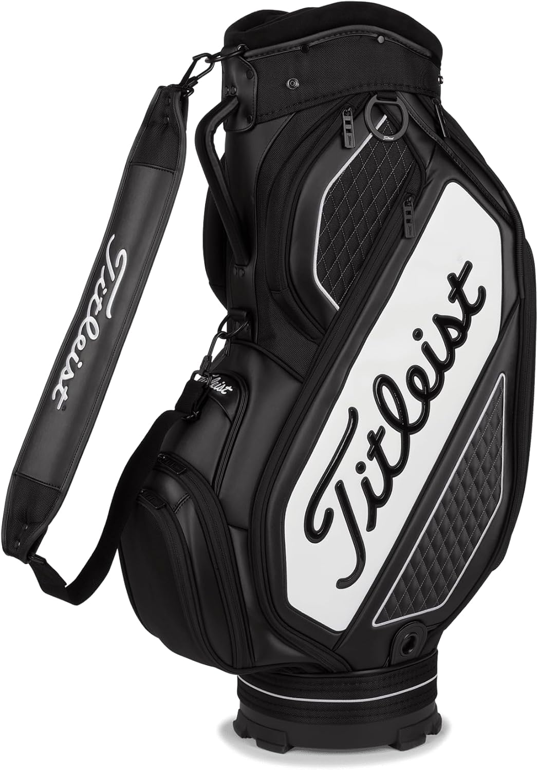 Tour Series Midsize Golf Bag, Black/White