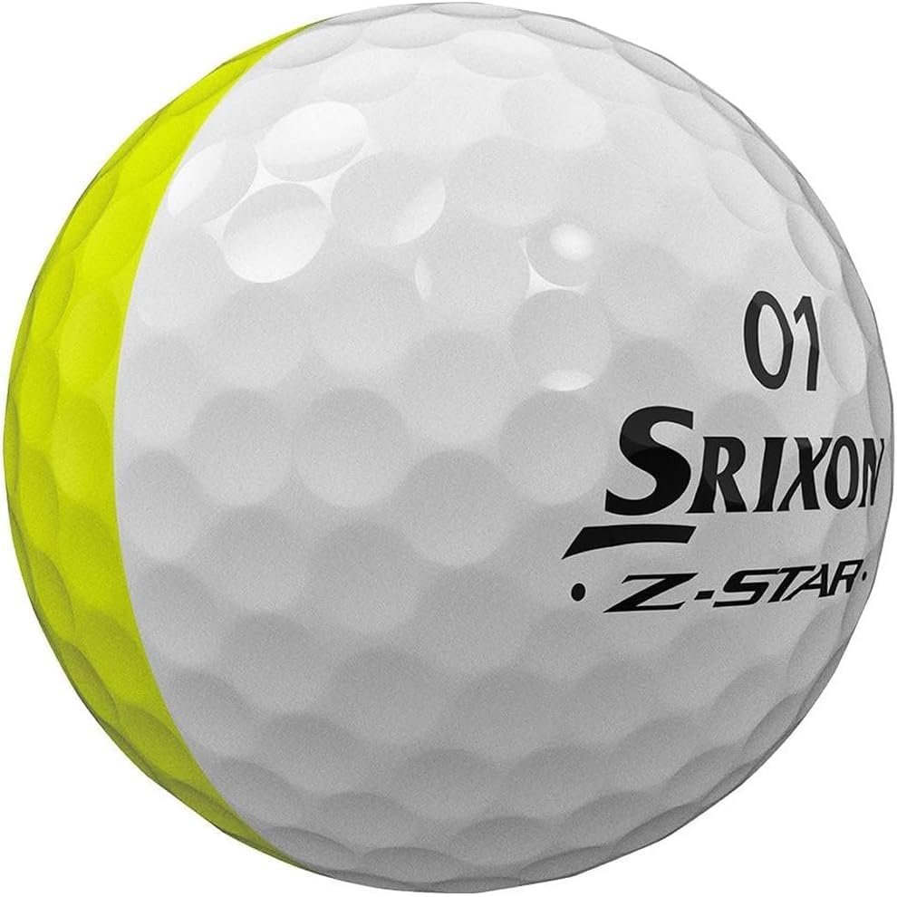 Z-Star Divide Visual Performance 23 Golf Balls, Dozen White/Yellow