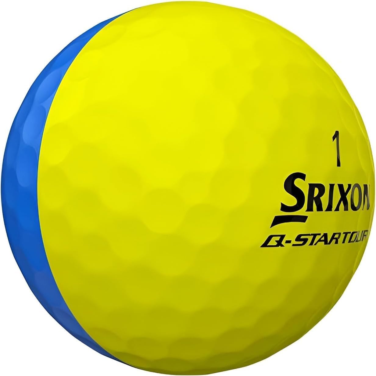 Q-Star Tour Divide Blue/Yellow Golf Balls Yellow/Blue Single