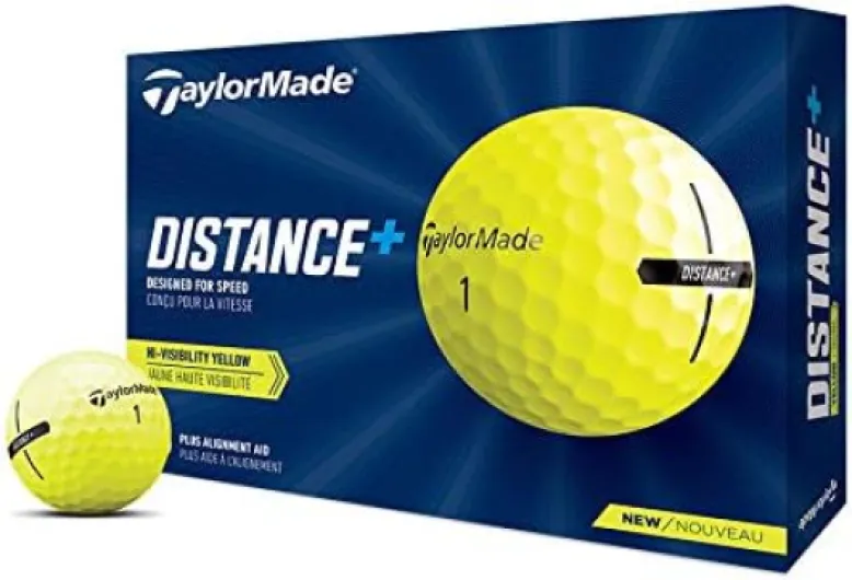 Golf 2021 Distance+ Golf Balls Yellow Distance+ Golf Balls