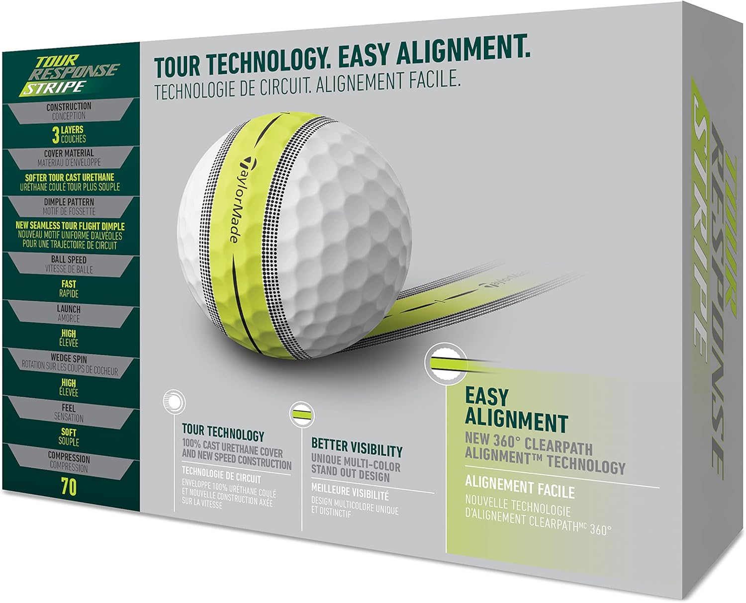 Tour Response Stripe Golf Balls Tour Response Green-Stripe