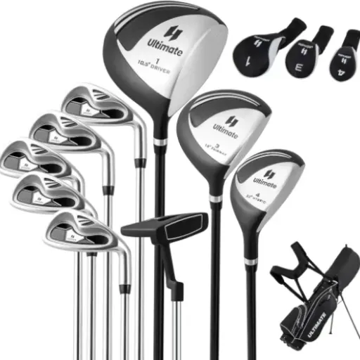 Tangkula 10 Pieces Men's Complete Golf Clubs Set Review: A Solid Starter Kit for Beginners