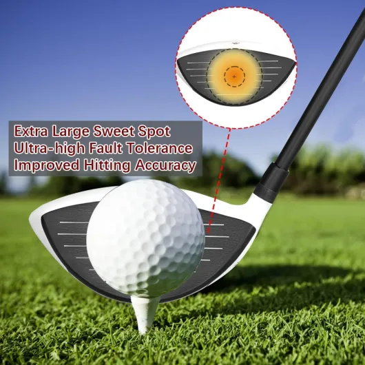 Titanium Golf Driver for Men Graphite Shaft 45 Inch Flex Regular/Stiff, 460CC Driver Golf Clubs Right-Handed, Headcover Included