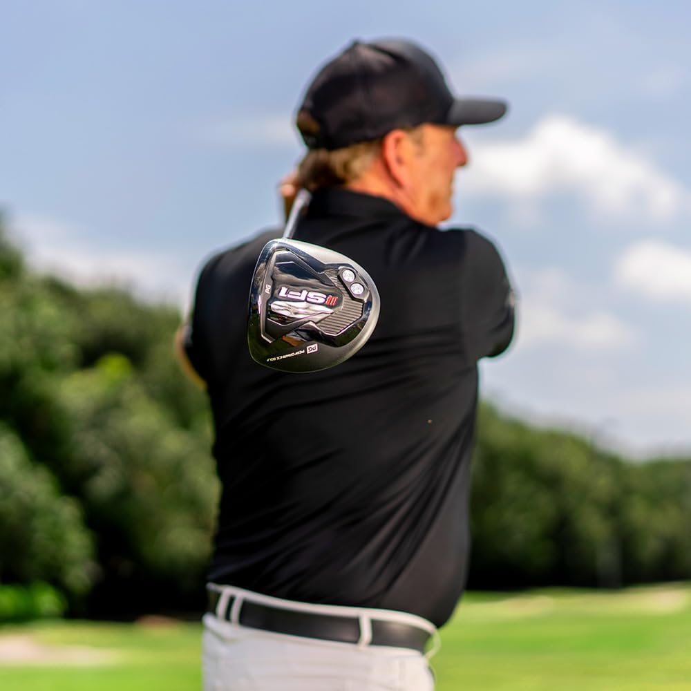Performance Golf SF1 Driver I Fix Your Slice Driver I Square Face Technology Combines Anti-Slice Features in One Club I Enable Straight Shot or Controlled Cut Right Senior