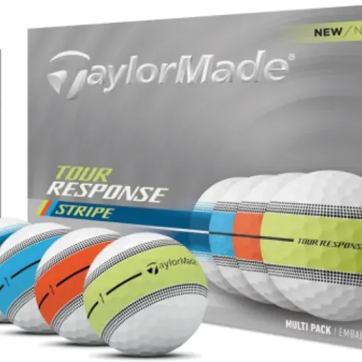TaylorMade New Tour Response Stripe 25 Golf Balls Review: Bright colors, solid performance