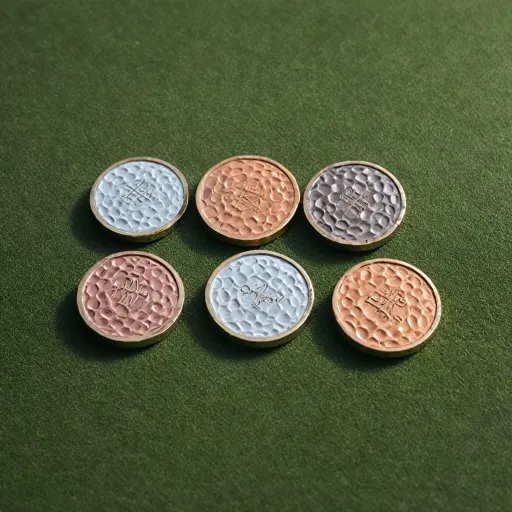 Refined golf ball markers for golfers who value precision and style