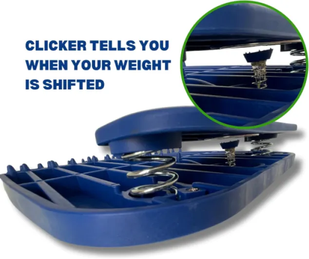 Power Shift Board Golf Training Aid - Innovative Golf Balance Board Designed To Teach Proper Weight Distribution In The Golf Swing, For More Power And Distance! Golf Swing Board With Noise Feedback!