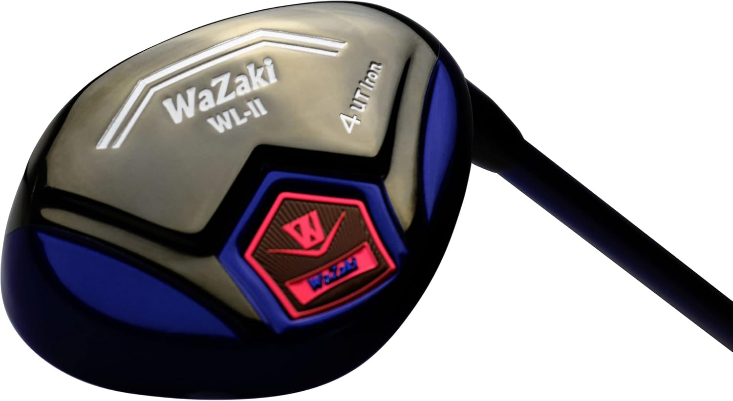 Japan WaZaki Hybrid Iron Set USGA R A Rules Golf Club Blue with Black, 4-SW R Flex,with cover,65g PRO Graphite 0.5"Plus Length