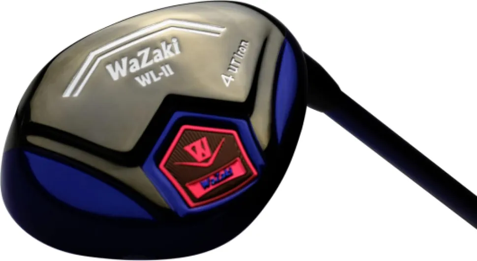 Japan WaZaki Hybrid Iron Set USGA R A Rules Golf Club Blue with Black, 4-SW R Flex,with cover,65g PRO Graphite 0.5"Plus Length