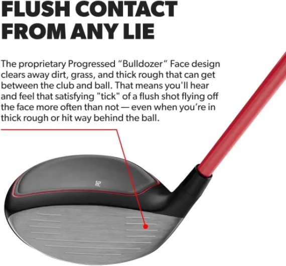 Performance Golf 357 Fairway Hybrid - Distance of A 3-Wood, Easy to Hit As A 7-Wood - Clean Contact from Any Lie - 21-Degree Loft Right Regular