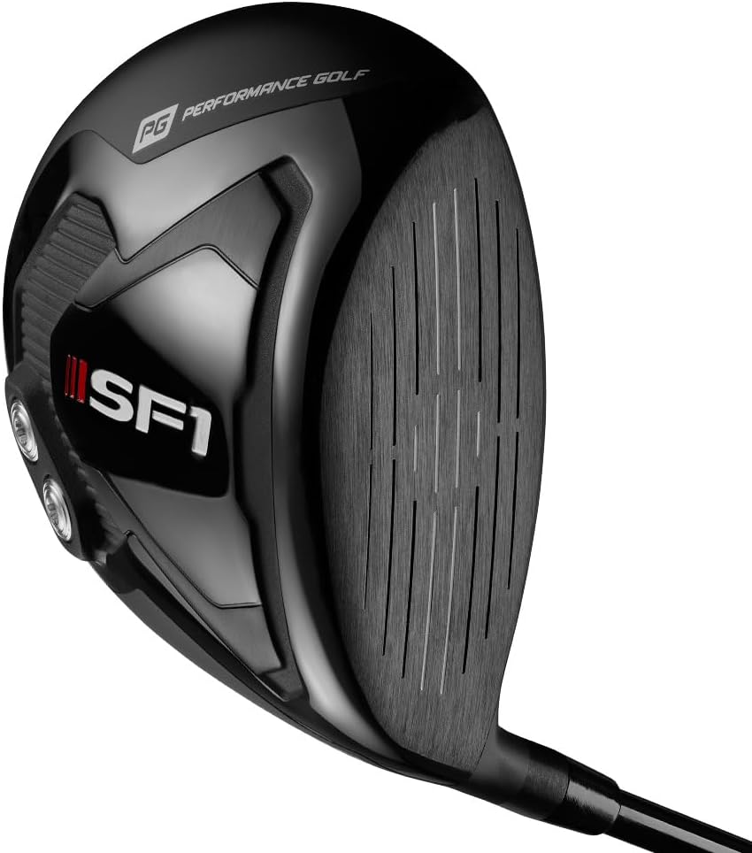 Performance Golf SF1 Driver I Fix Your Slice Driver I Square Face Technology Combines Anti-Slice Features in One Club I Enable Straight Shot or Controlled Cut Right Stiff