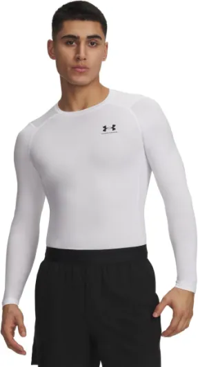 Men's Men's Heatgearâ® Armour Long Sleeve T-Shirt (Pack of 1) L White/Black