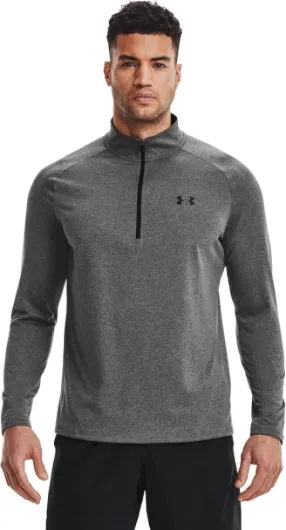 Herren UA Tech 2.0 1/2 Zip Pullover M Carbon Heather