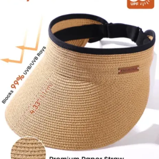 FURTALK Sun Straw Visor Review: wide-brim shade that actually packs into a bag