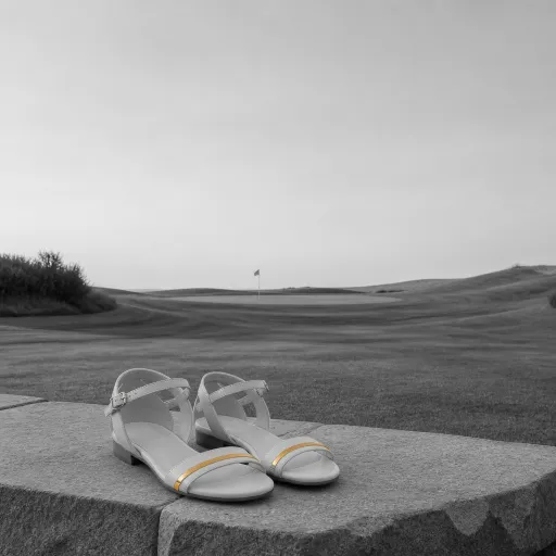 Elegant ladies golf sandals for refined fairway style and comfort