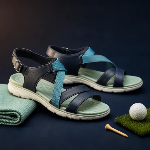 Elegant women’s golf sandals for luxury performance on and off the fairway