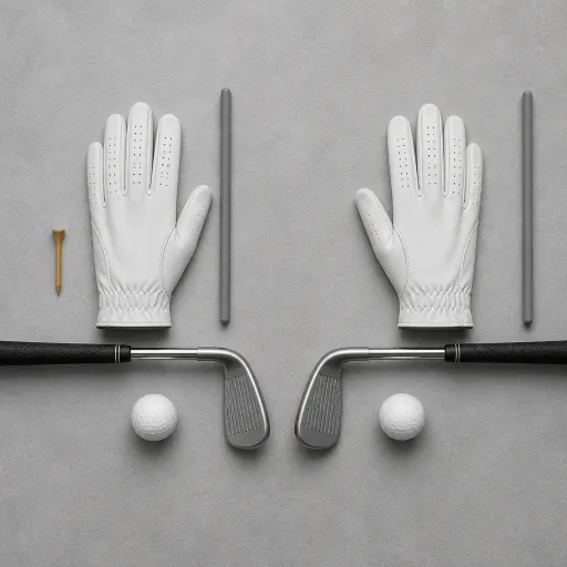 Which hand should wear the golf glove for a refined, controlled swing