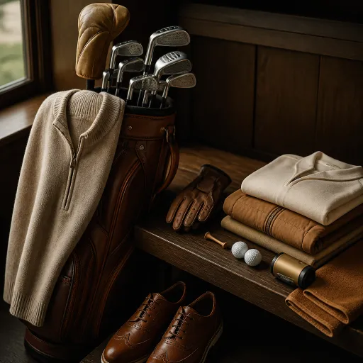 The refined art of golf quarter zip mens luxury layers